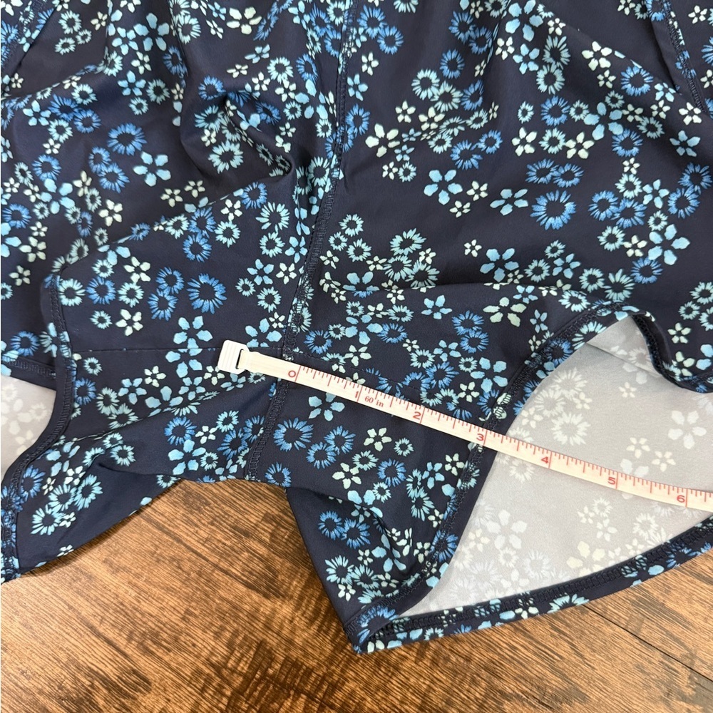 ALL IN MOTION Matching Set Shorts and Tank Top Athletic 2PC Set Blue Floral XS - Picture 10 of 11